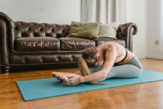 Seated Forward Bend pose