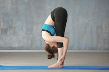 Standing forward bend pose